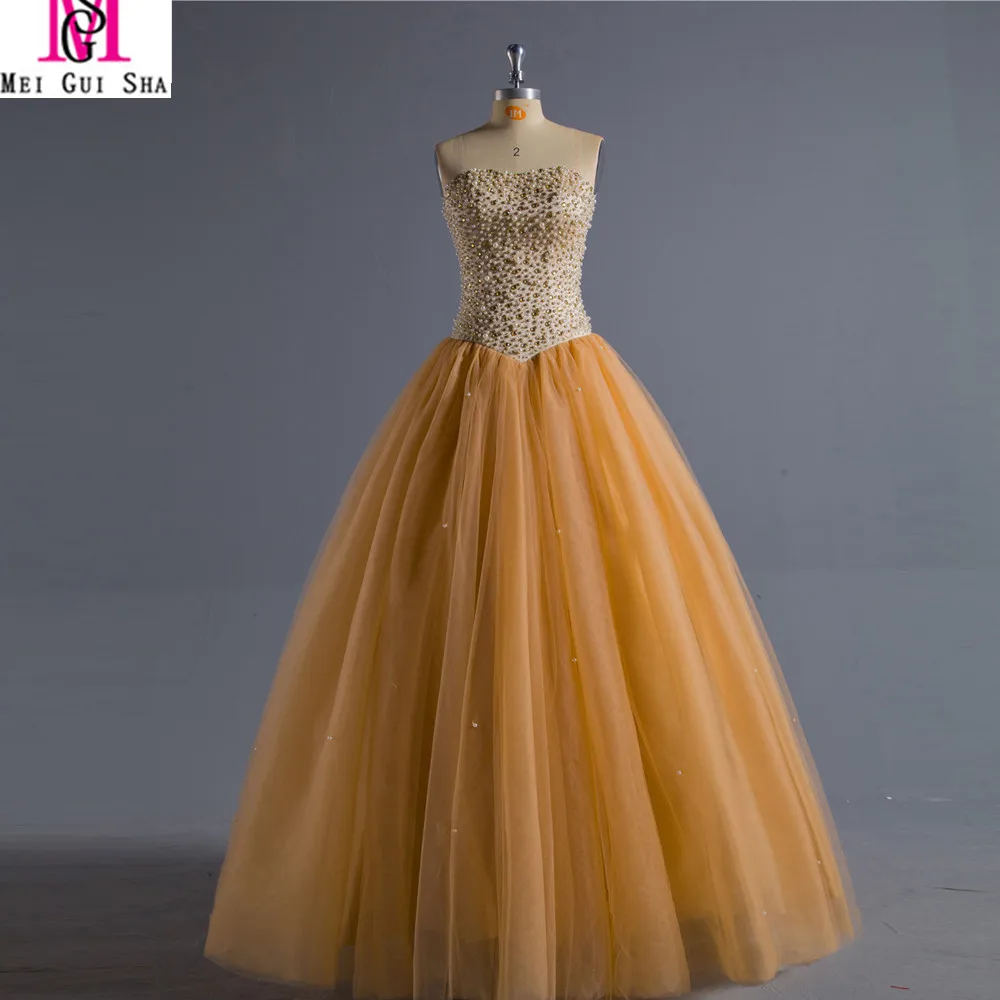 ball gown orange