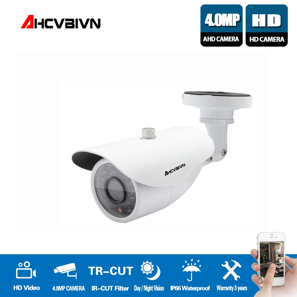 Горячая HD 4MP IMX322 AHD система CCTV камера наружная Водонепроницаемая маленькая