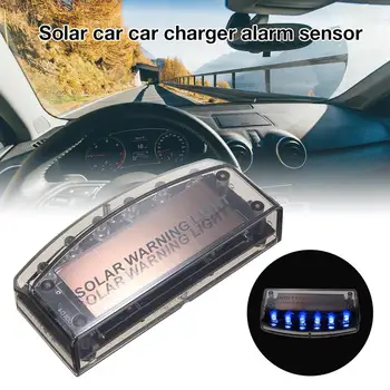 

6LED Solar Car Car Charger Alarm Sensor Security Burglar Warning LED Bulb Car Signal Strobe Light Bulb