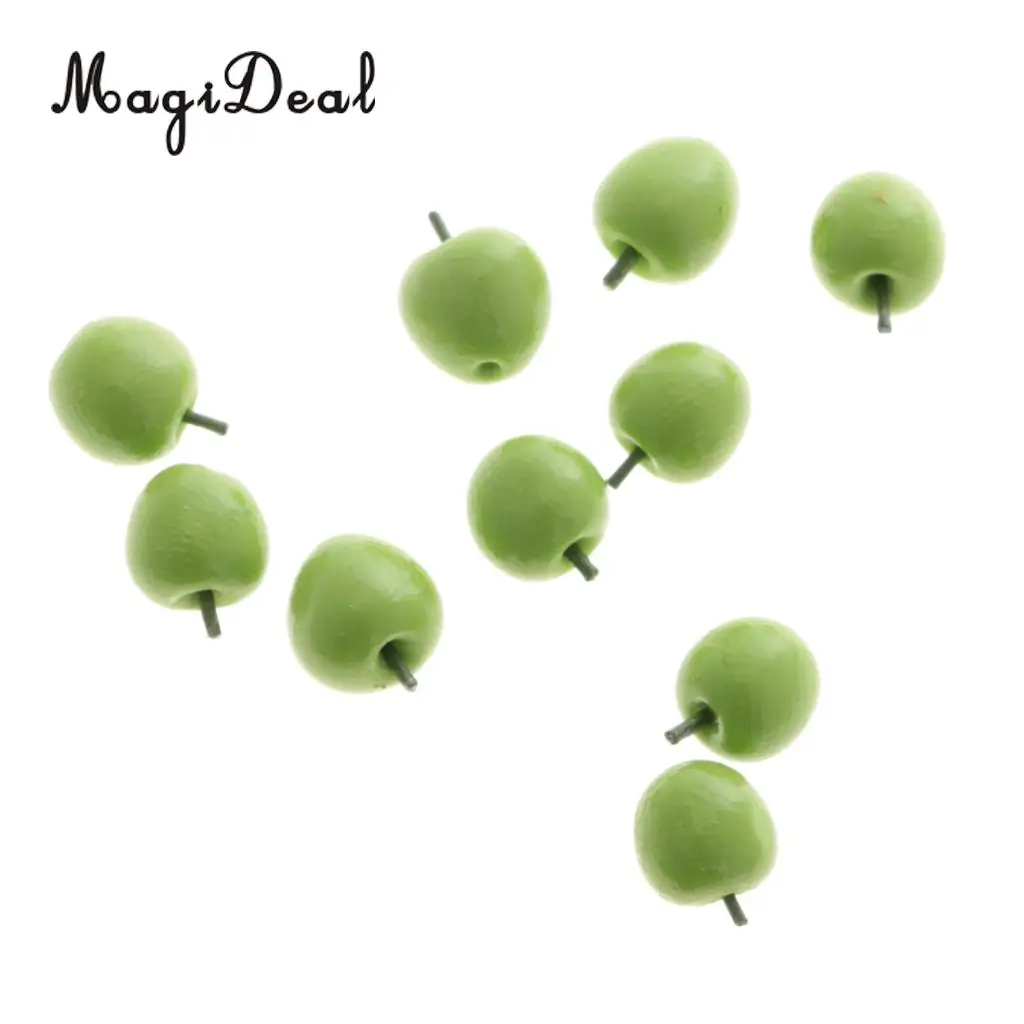 10Pcs/Lot Simulation Polymer Clay 1:12 Dollhouse Miniature Fruits Food Kitchen Restaurant Living Room Decoration Children Toys