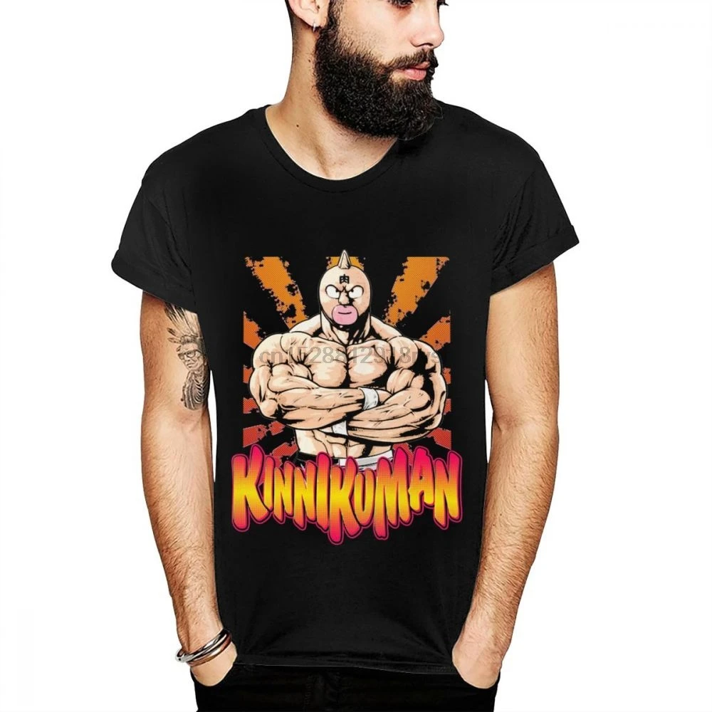 

Quality Print Muscle Kinnikuman Japanese Anime Healthy Cotton T Shirt Summer Cool Comfortable O-neck Big Size T Shirt