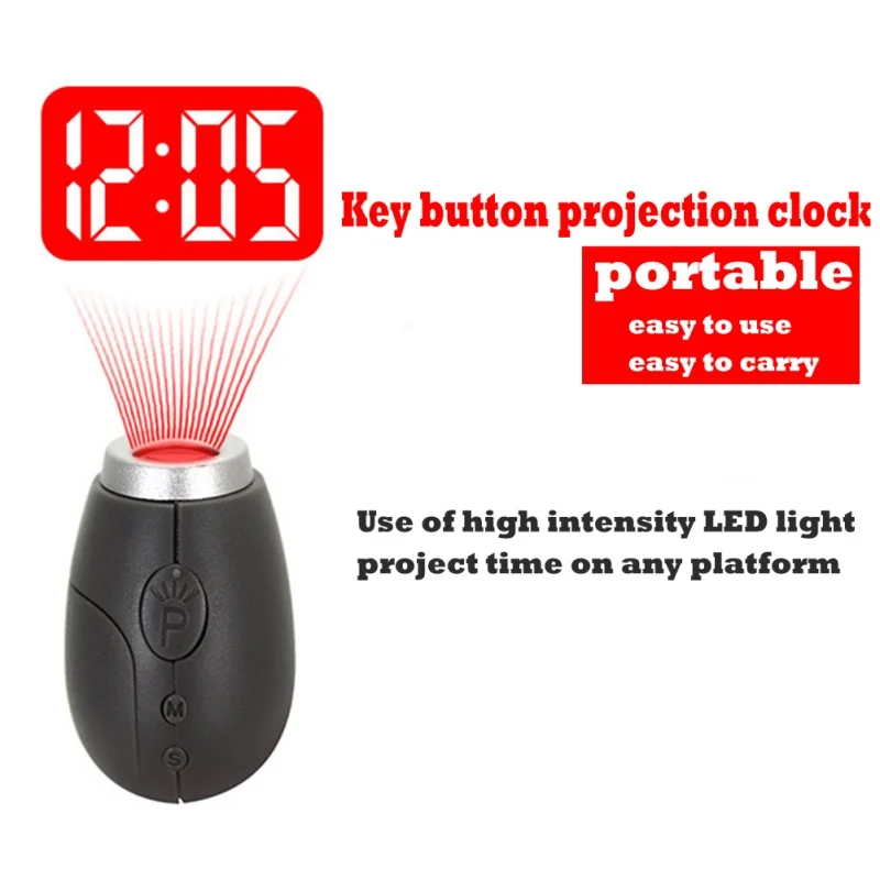 

Digital Projection Clock LED Portable Clocks Mini Clock With Time Projection Digital Watch Night Light Magic Projector Clock