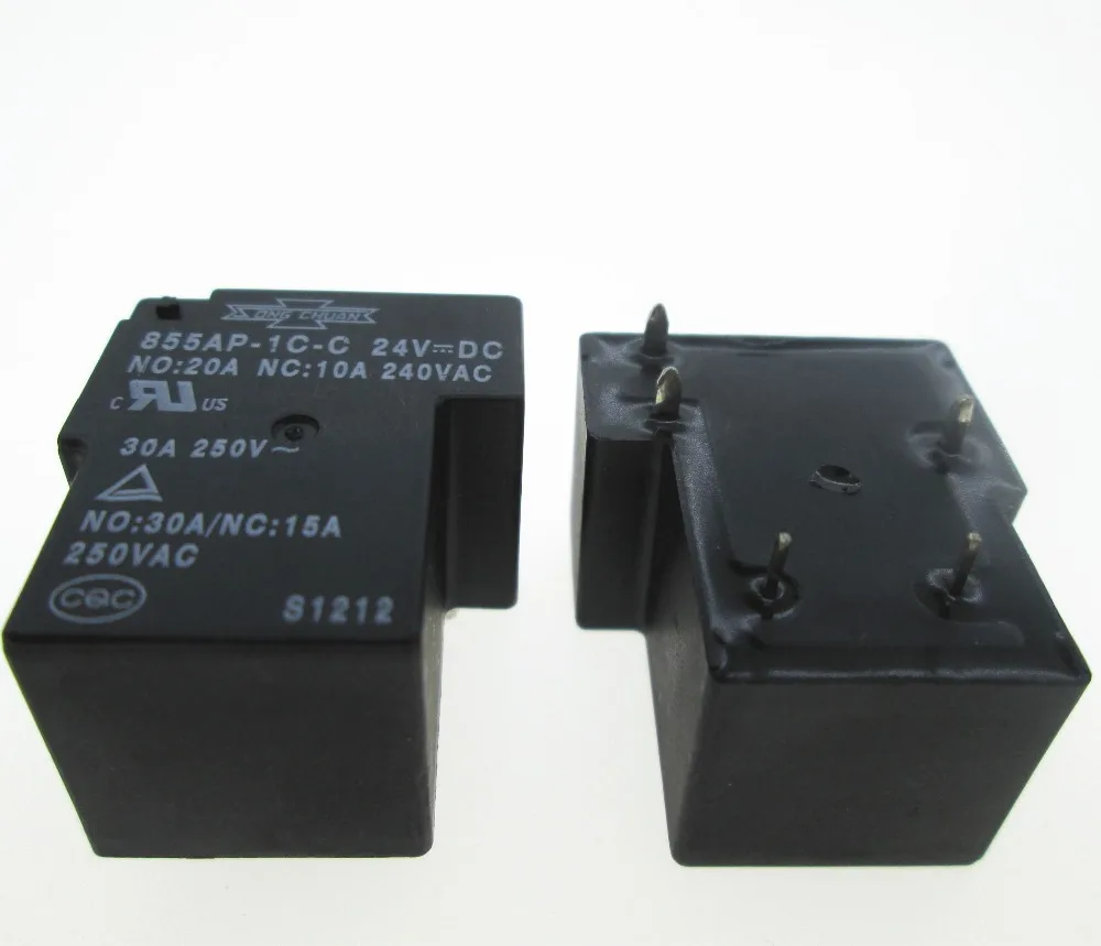 Горячее новое реле 855AP-1C-C-24VDC 855AP-1C-C 24VDC 855AP1CC DC24V 24V T90 30A 250VAC 5PIN | Обустройство дома