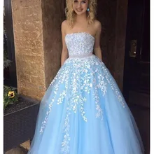 Бальные платья Vestidos De 15 Anos с оборками небесно-голубое кружево Роскошные платья для дебютантов милые платья для девочек 16