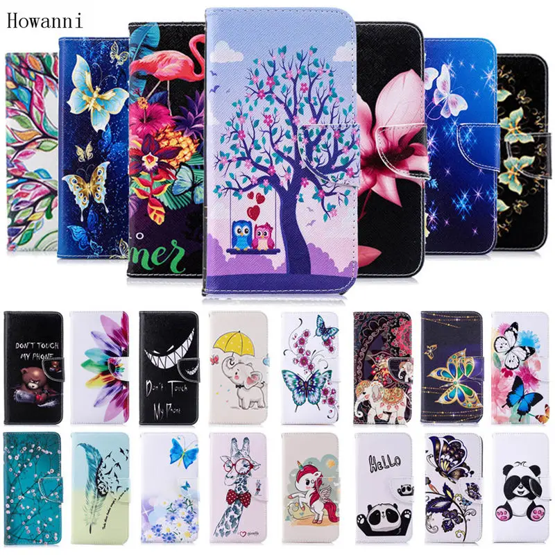 

Howanni Flip Leather Case For Samsung Galaxy A10 A20 A30 A40 A50 A70 Case Cover Colorful Wallet Stand Mobile Phone Bag Capa