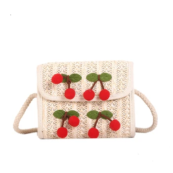 

Women Handbag Fashion Soft Crossbody Bag Shoulder Tote Floral Shopping Summer Beach Messenger Mini Straw Braid All Casual