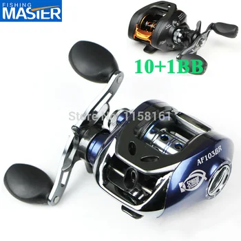 

Blue/Black Low Profile Baitcasting 10+1 BB left or right Fishing Reel 6.3:1 Bait casting reel Hand Spinning lure Fishing Tackle
