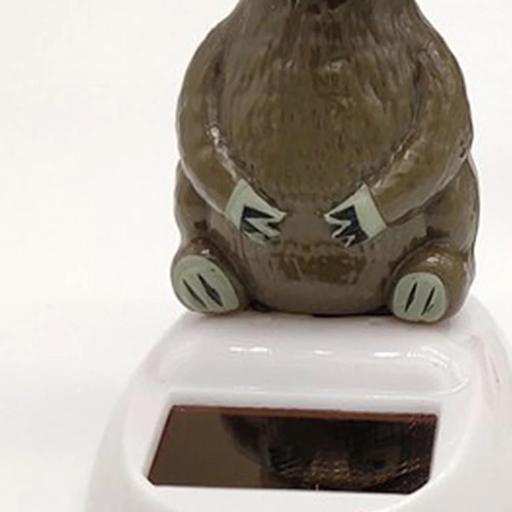 Cartoon Solar Powered Tree Sloth Figurine - Nodding Dancing Swing Animal Model Kids Educational Toy Home Desk Decor
