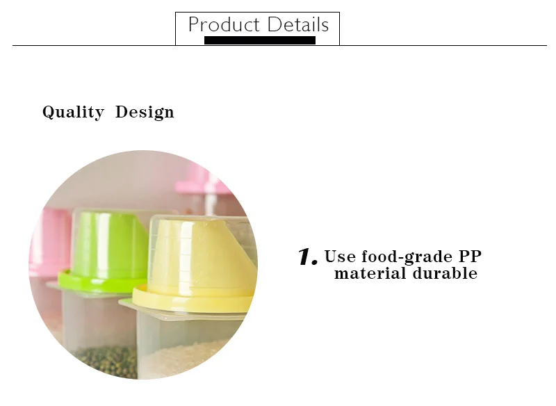 Экологически чистые кухонные Инструменты кухонный бак для хранения с крышкой и уплотнением банок для хранения пищевых зерен бак для хранения сухого груза