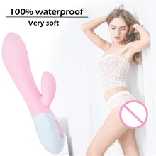 Echargeable Waterproof Massager G Point Massage Vibration Toy Ladies Sex Toy Shame Shy Rabbit Electric AV Vibrator