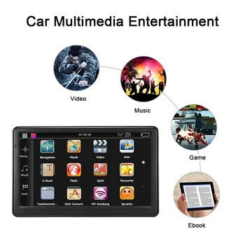 

7" HD Touch Screen Car Stereo Radio Player Car Portable GPS Navigator GPS Navigation System 8GB 256MB With FM Transmitter Map