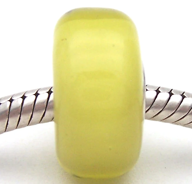 

YJG127 Cylinder 100% S925 Sterling Silver Beads Murano Glass beads Fit European Charms Bracelet charms diy jewelry Lamp-work