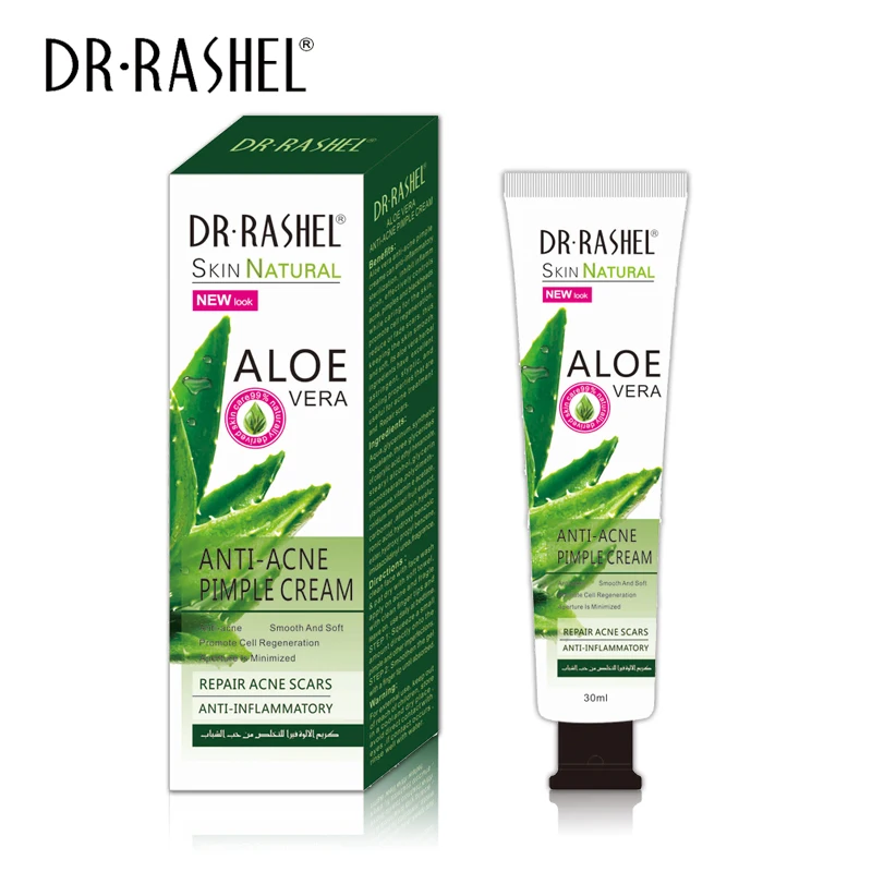 

DR.RASHEL Aloe Vera Anti Acne Pimple Cream Anti Inflammatory Smooth Soft Skin Fade Scar 30 ml