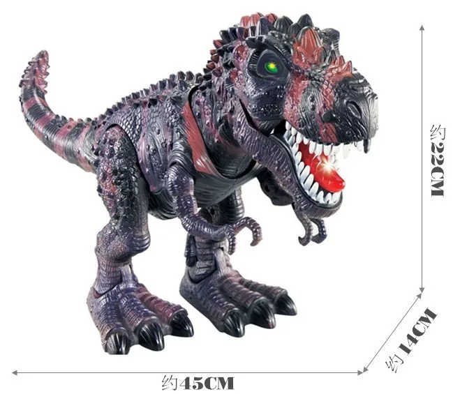 Модель игрушки тираннозавров Рекс Электрический животных на батарейках флэш глаз собрать для детей Дети динозавров