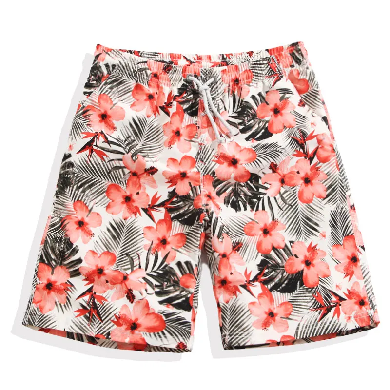 Summer New Arrivals Men's HomeShort Homme Flower Printed Beach Shorts