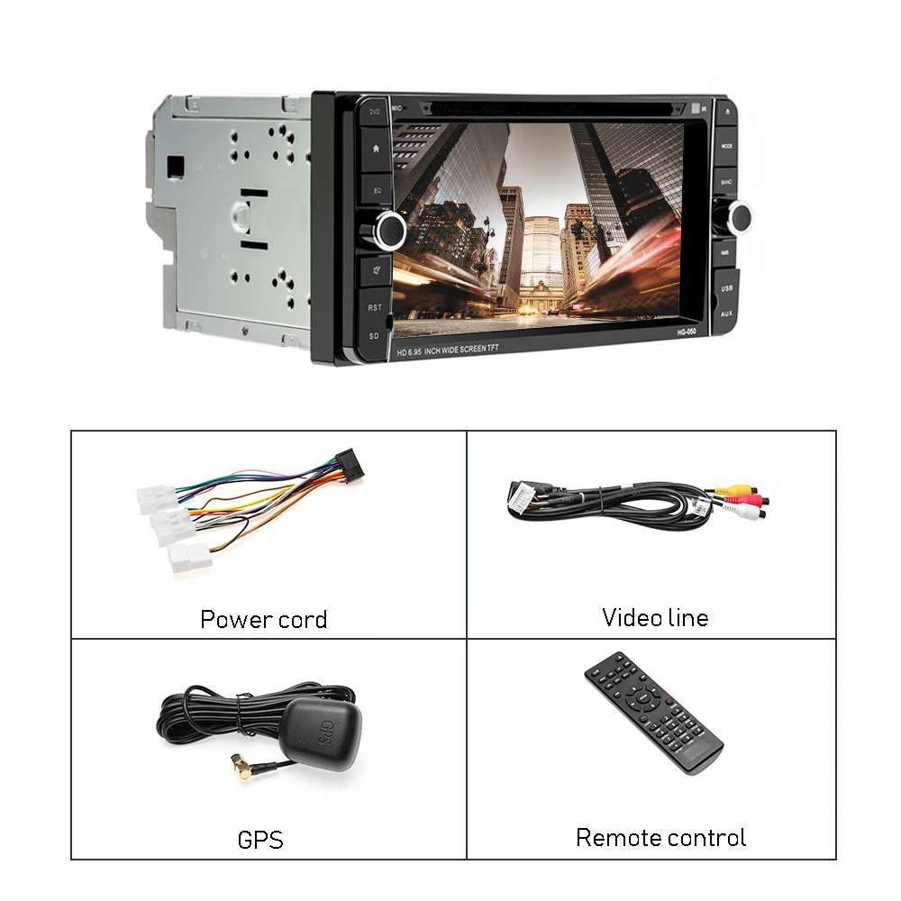 Discount Podofo 7" Android 2 Din Car Radio DVD Stereo Audio GPS Navigation 2din Multimedia player For Toyota Corolla Automagnitol Player 5