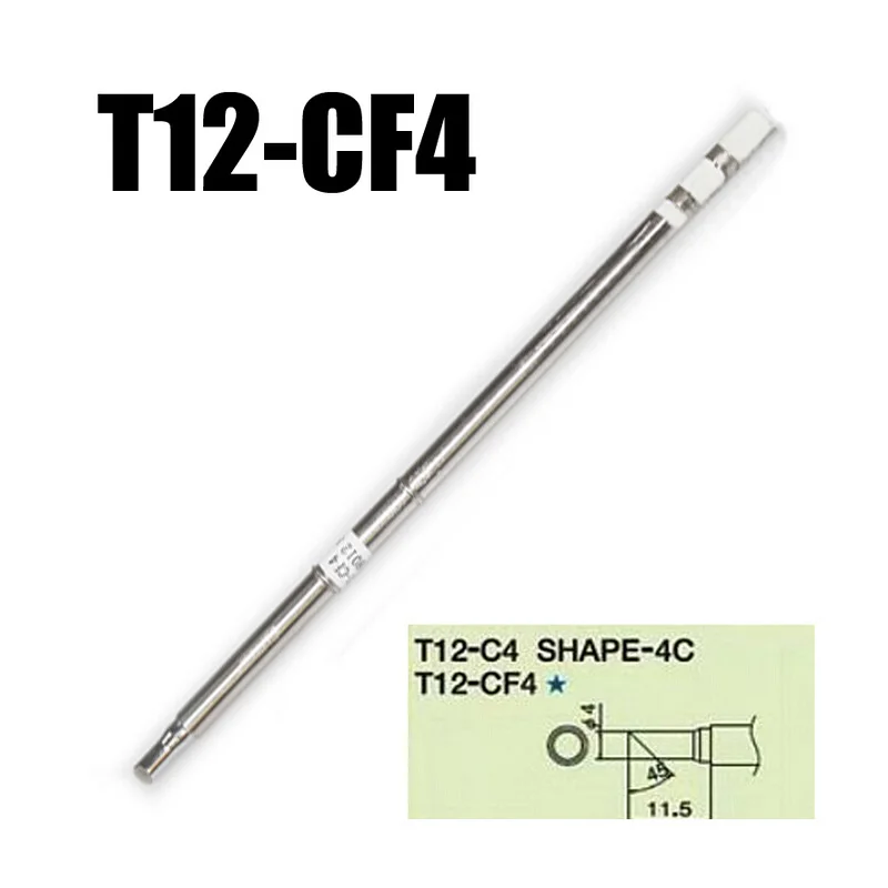 

2pcs/lot T12 welding tip T12-CF4 lead-free soldering iron tip for HAKKO FX-951/FX-952 soldering station