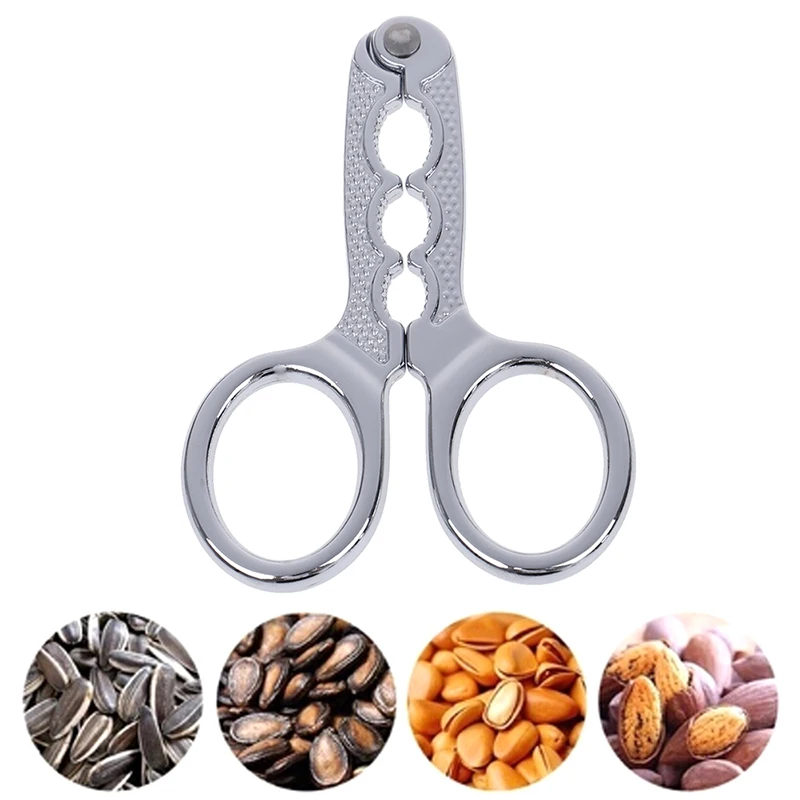 1pc Melon Seed Opener Clamp Walnut Pine Plier Scissor Sunflower Nut Cracker Kitchen Household Tool Sheller Nutcracker