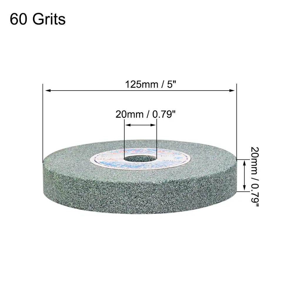 4/5 Inch Bench Grinding Wheel Polishing Pad Grinding Disc Stone Surface Ceramic Metal Grinder Rotating Tool Uxcell grinding disc abrasive wheel grinding wheel