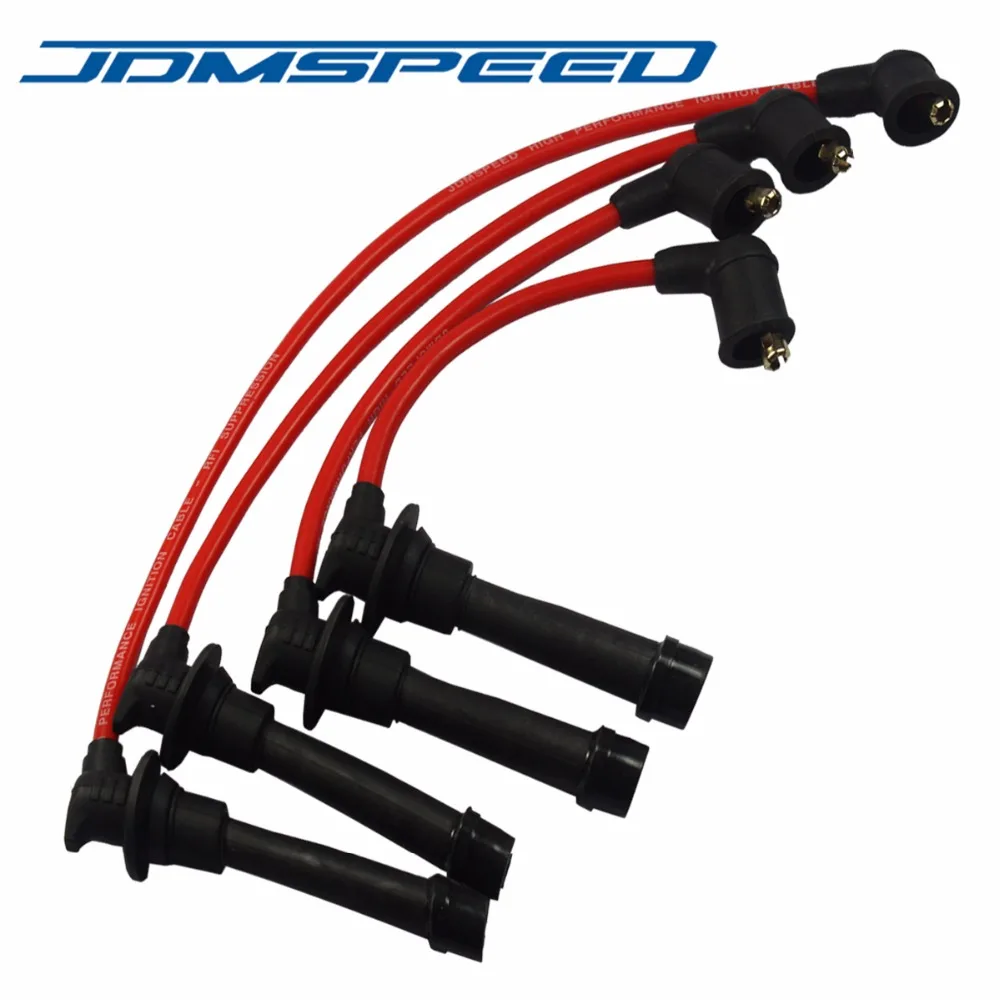 Бесплатная доставка красная свеча зажигания JDMSPEED набор проводов B61P18140A B61P18140B для