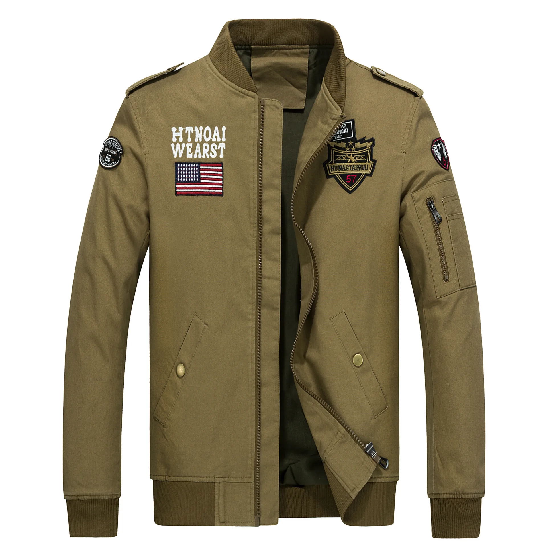Beste UK ONS Luchtmacht Kleding Casual Tactische Windjack Mannen Winter Herfst Waterdichte Vlucht Piloot Jas Hoodie Militaire Veld Jas