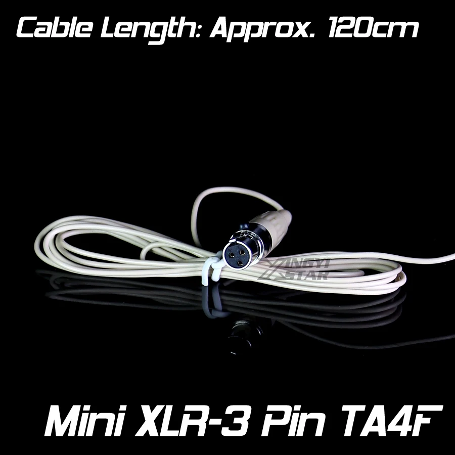 Мини XLR 3 контакта TA3F головной гарнитуры конденсаторные наушники микрофон для SAMSON