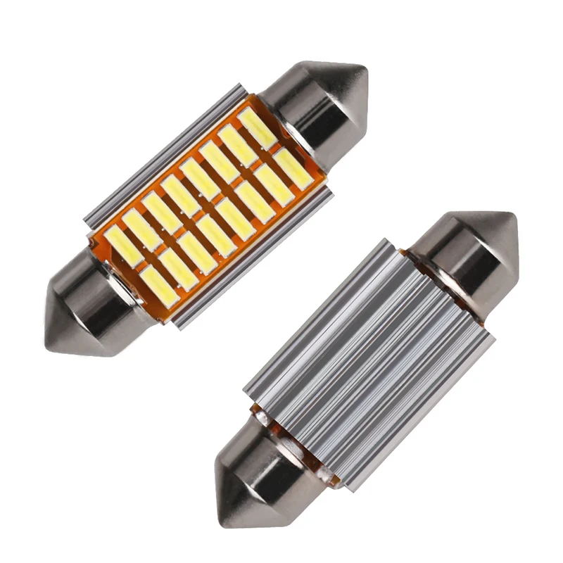

4 PCS C5W 36/ 31/39/41mm led festoon car interior light 4014 smd lamp bulb canbus dome festoon white led 12v