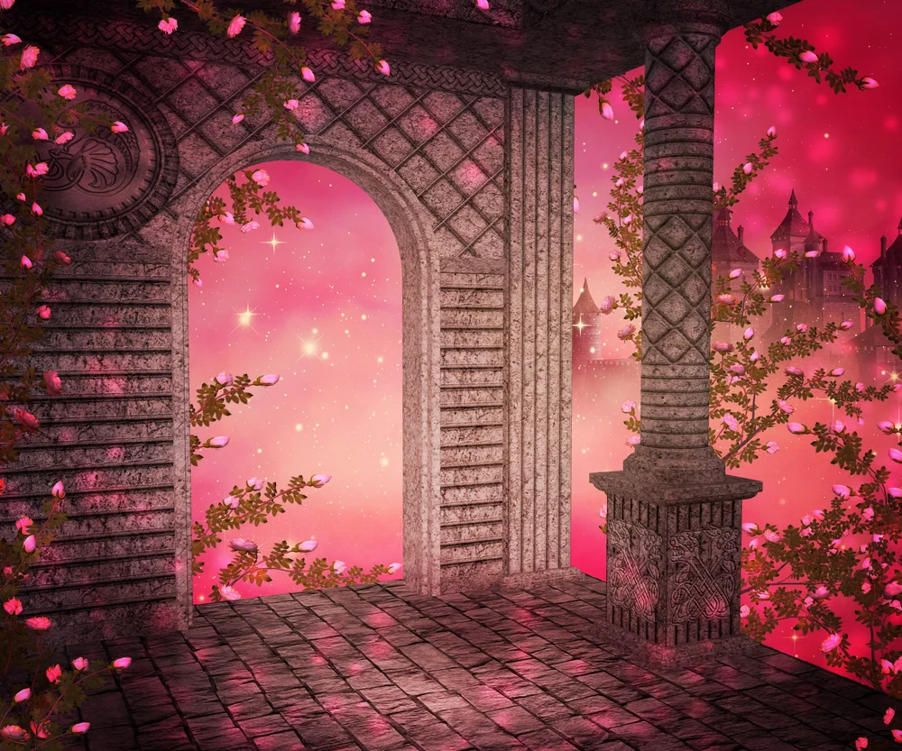 

Life Magic Box Wonderland Red Rose Photon Wedding Photocall Photographic Background