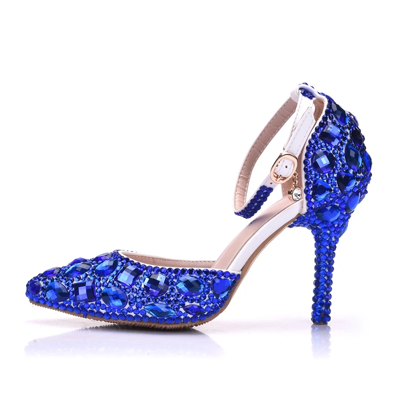 sapphire blue heels