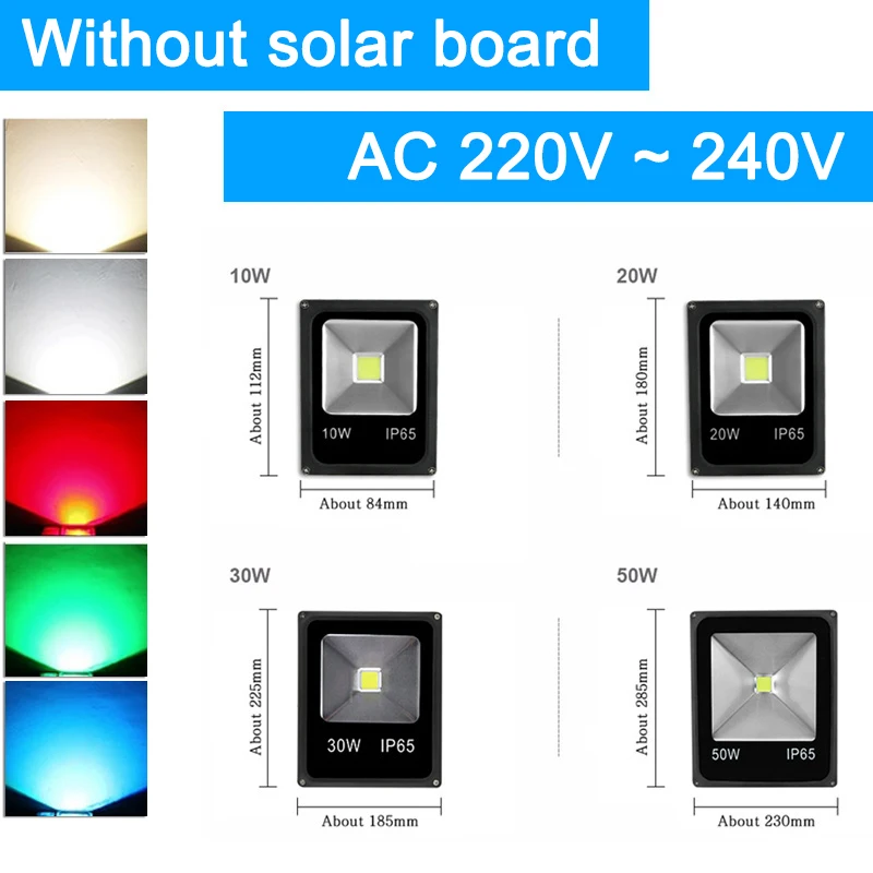Потока СИД светильник дистанционного Сенсор отражатель Солнечный прожектор светильник, 20 Вт, 30 Вт, 50 Вт, 60 Вт RGB IP65 светодиодный солнечный светильник Водонепроницаемый светодиодный светильник на открытом воздухе