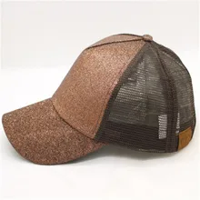 Папа Чен блестящий хвост бейсболки женские летние бейсбольная сетчатая шапка мужская Регулируемая Хип Хоп Бейсболка Femme