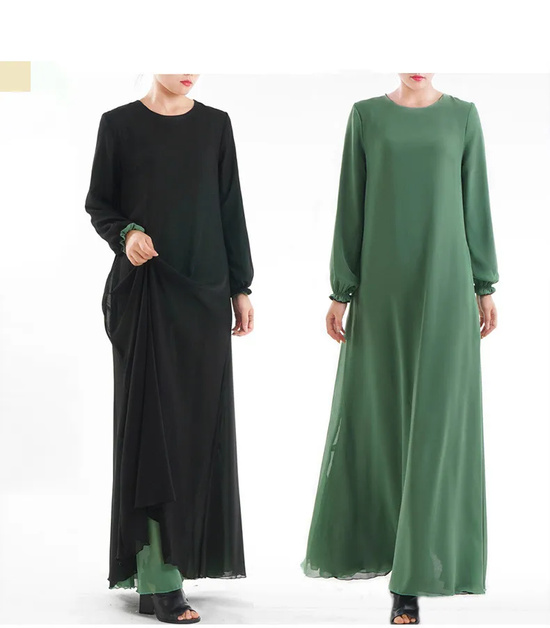 Двусторонняя одежда мусульманское платье Ближний Восток Рамадан Арабская Исламская одежда платье Женская юбка абайя Дубай Кафтан одежда