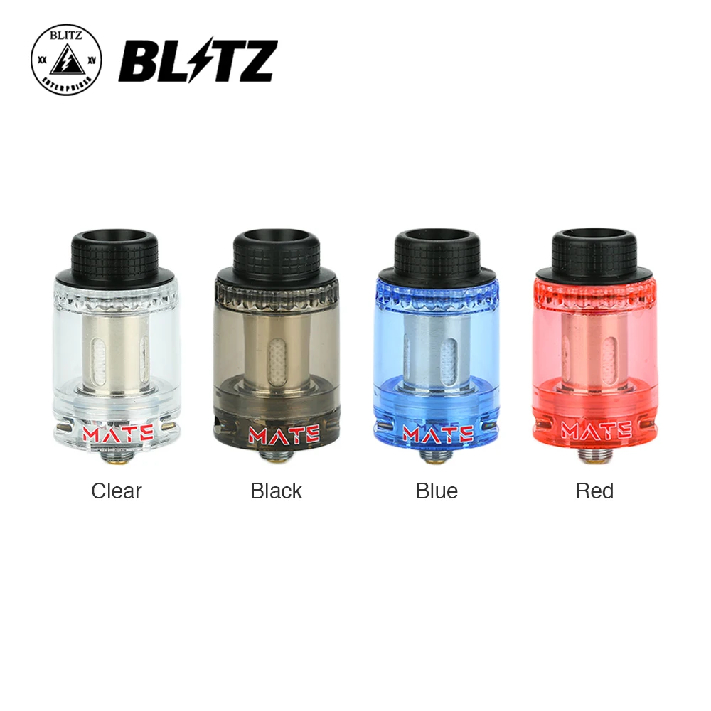 

Original 3pcs Disposable Blitz Mate Subohm Tank 4ml Capacity w/ Non-replaceable 0.15ohm Mesh Coil Vape Tank for 510 Vape Box Mod