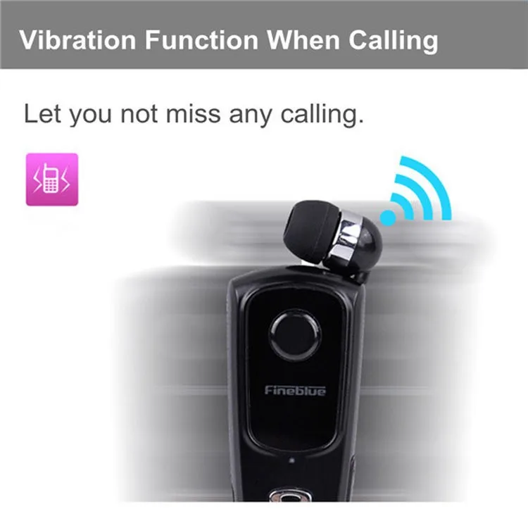 FineBlue F920 Беспроводной Bluetooth наушники гарнитуры наушники-вкладыши гарнитуры Поддержка звонки напомнить вибрации с воротником клип