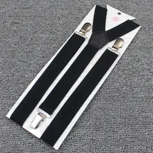 2,5 см три зажима хорошего качества унисекс подтяжки