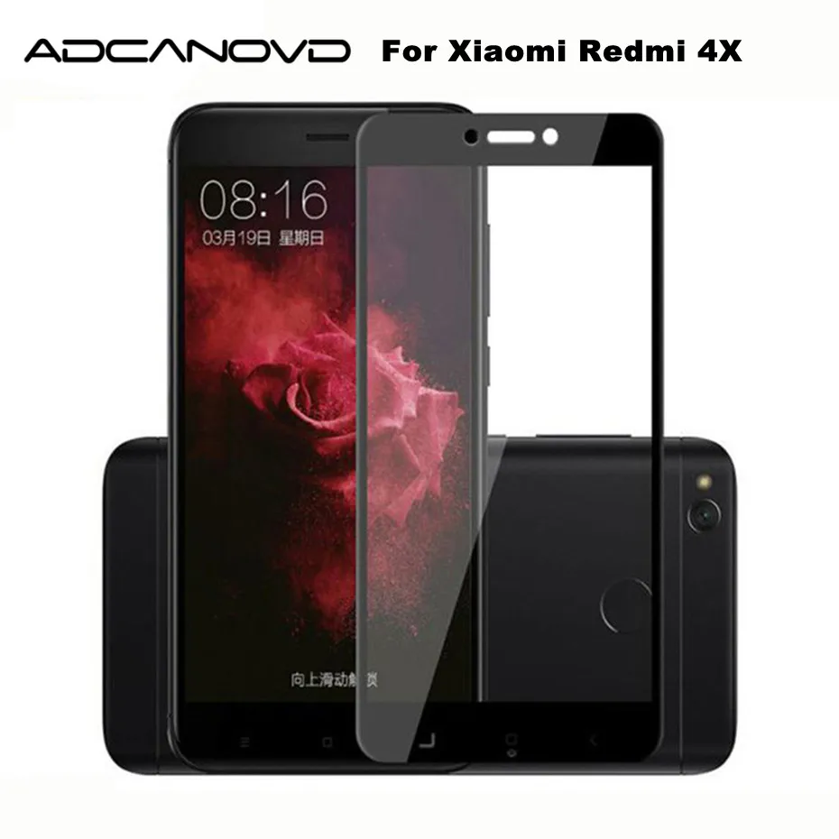 

9H full cover tempered glass for xiaomi redmi 4X screen protector full coverage protective glass film for redmi 4X