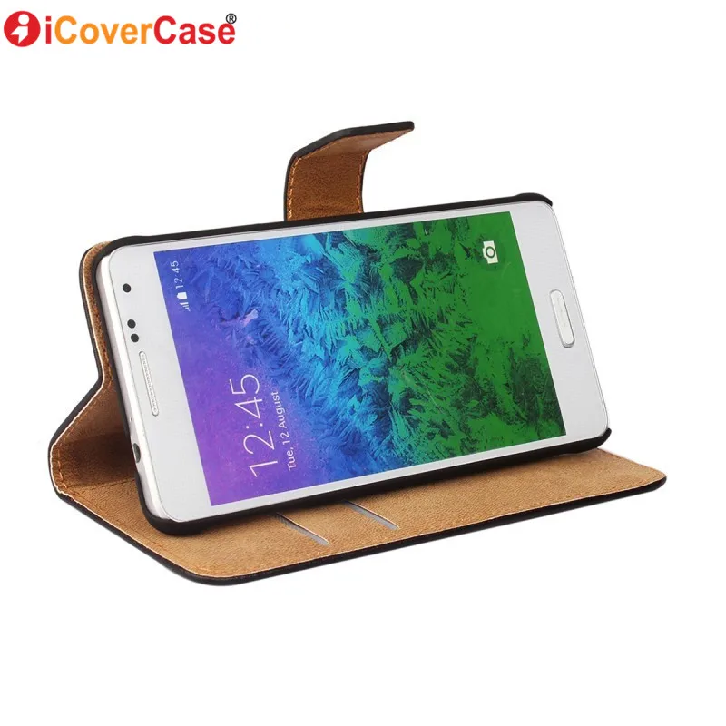 Кожаный чехол бумажник для Samsung Galaxy Alpha Alfa G850|for samsung galaxy|phone casescase leather |