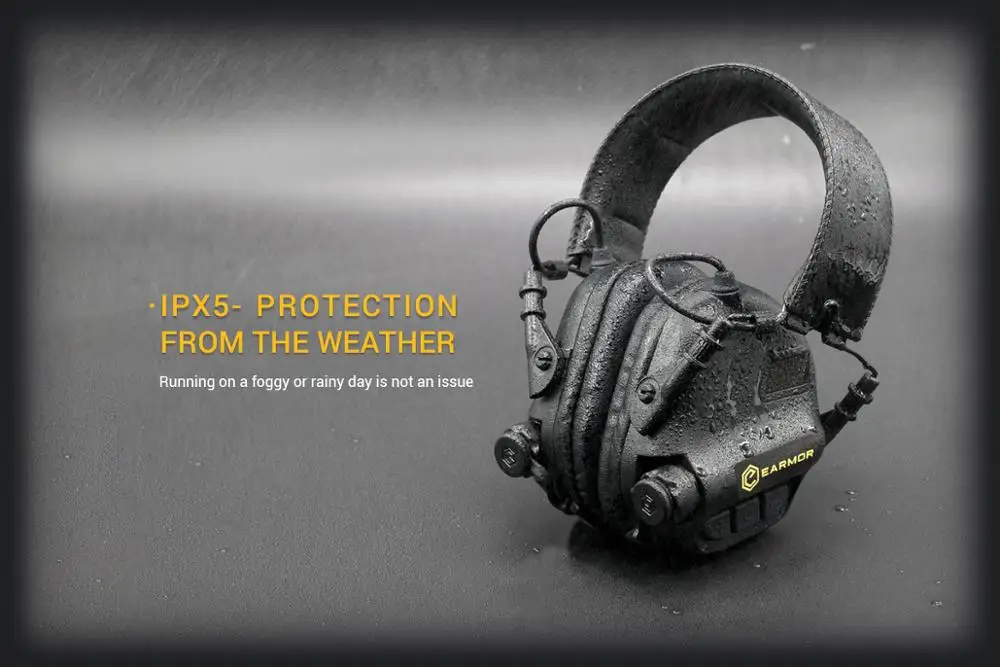 Fone de Ouvido Fones de Ouvido para Tiro Opsman Earmor Tático Orelha Muff Proteção Auditiva M31 Airsoft Esporte Earmuff Ativo 13 High Quality Esporte e Lazer