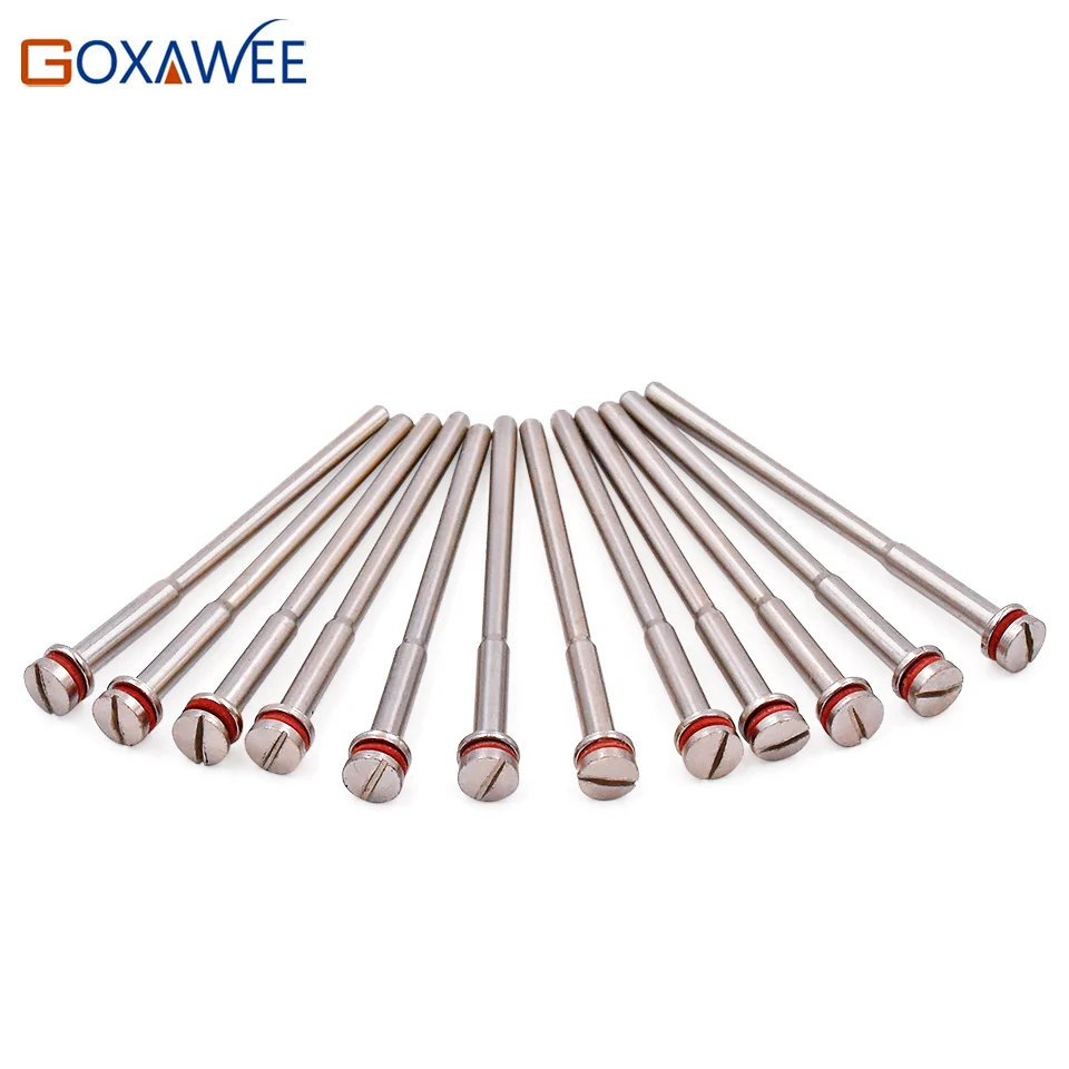 Goxawee 10pcs Polishing Wheel Mandrels Cutting Cutoff Wheel Holder