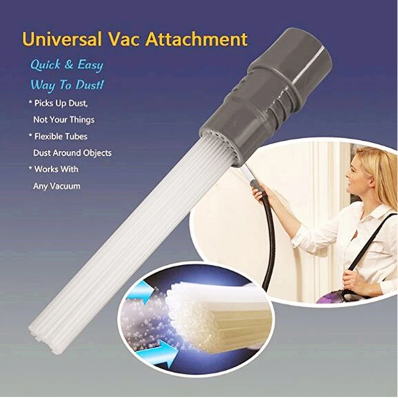 

Attachment Dust Cleaner Brush 30-40mm Inner for Multifunctional Cars Vents Drawers Window Blinds Dirt Remover Cleaning