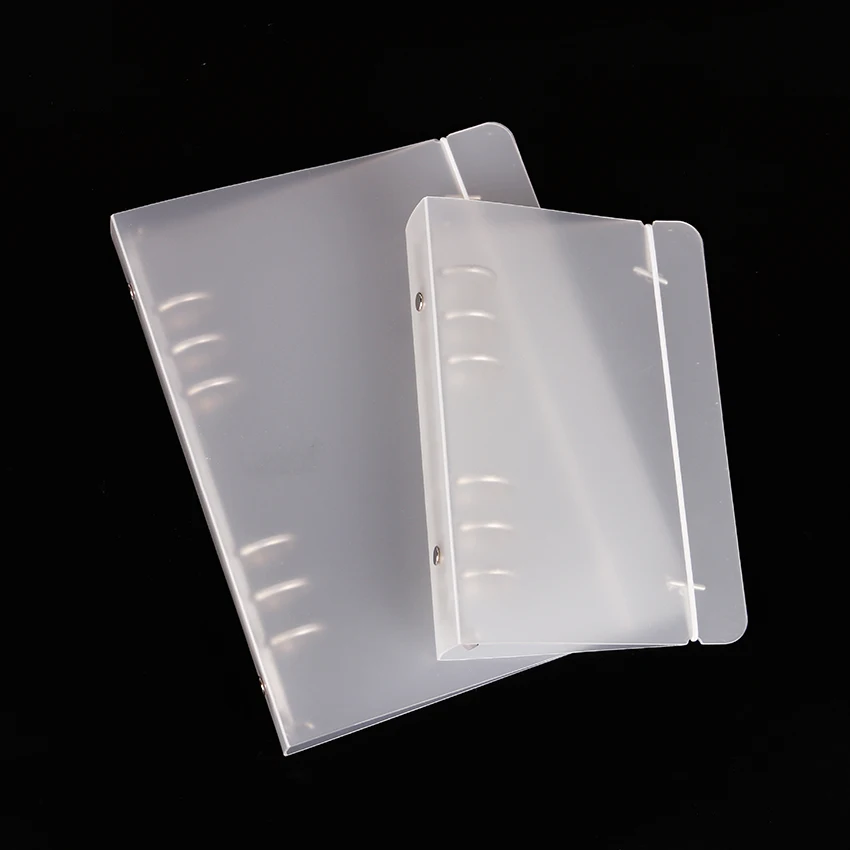 

2017 A5 A6 Notebook Accessory Sheet Shell Office School Stationery Transparent Concise 6 Holes Binder Planner Cover