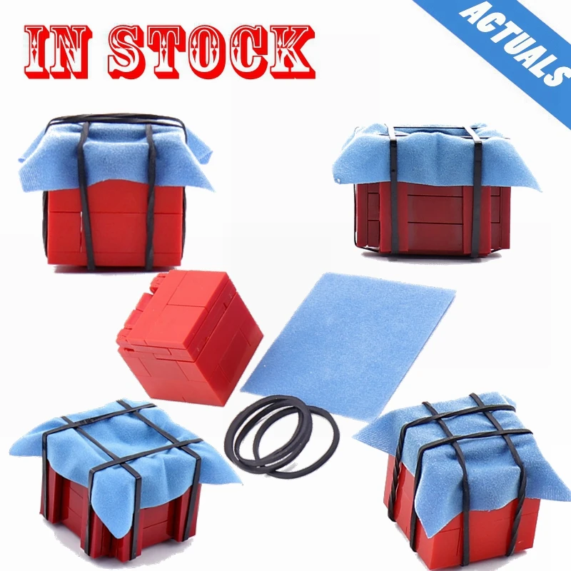 

Weapons Military PUBG Series WW2 Building Blocks Model Airdrop Weapon Box Moc Army Eat Chicken Game Figures Legoing Military Kit