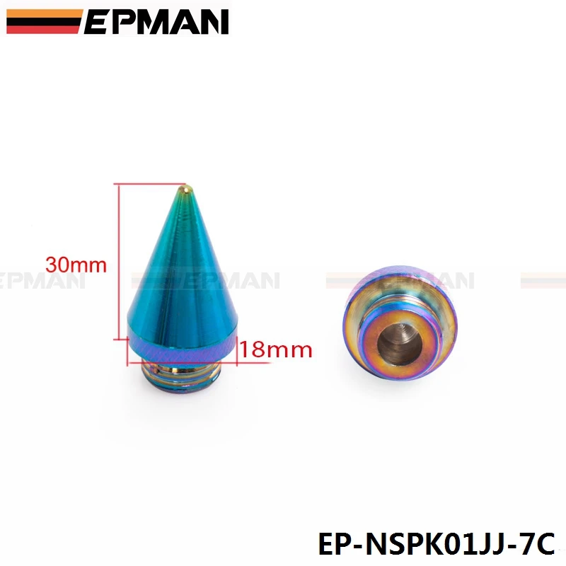 Neoхром 20 шт. Универсальный алюминиевый Расширенный тюнер шипы наконечник копья для колес ДИСКИ гайки Jdm Racing EP-NSPK01JJ-7C