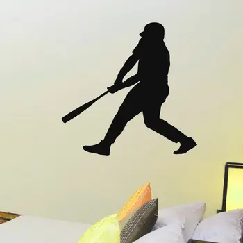 

WALL DECAL VINYL STICKER GYM SPORT BASEBALL PLAYER