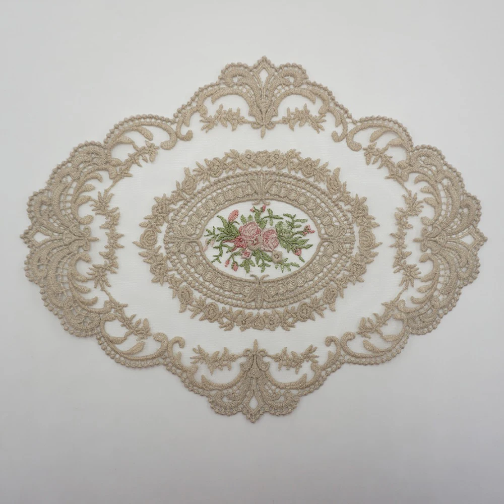 

Lychee Life DIY 1pc Sofa Cushion Embroidery Lace Trims Water Solution Lace Ribbon Sewing Dress Clothes Supplies Decoration