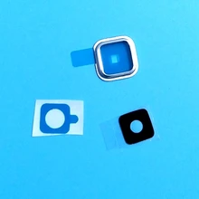 Серебряные; золотые Камера сменная крышка для Samsung Galaxy S5 I9600 G900 G9005 Камера Стекло линзы с защитой от повреждений и кольцом держателем крышки