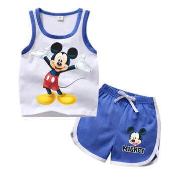 

Summer Baby boys Clothing Sets Cartoon Mickey Cotton boys top T-shirt Shorts 2pcs clothes Set Kids Clothes Fashion Sport Suits