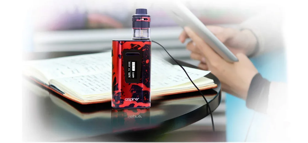 Aspire Typhon Revvo Kit 100W Typhon 100 MOD 5000mAh E Cigarette Internal Battery and 3.6ml Revvo Tank with ARC Coil 08