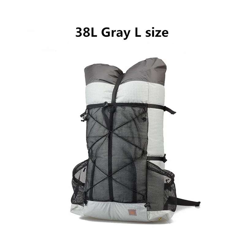 3F UL GEAR походный рюкзак для кемпинга 26L 38L Сверхлегкий безрамный походный рюкзак - Цвет: 38L Gray L