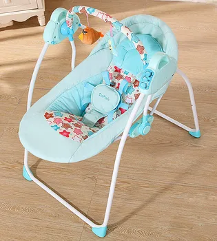 

Baby Swing Rocking Chair Multi-functional Bluetooth Remote Control Comfortable Baby Lounger Portable Folding Newborn Crib Bed